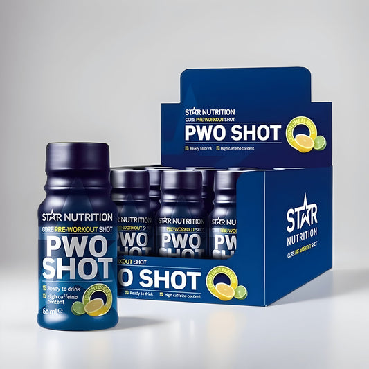 12 X STAR NUTRITION PWO SHOT, 60ML - LEMON LIME - VYLATE.NO