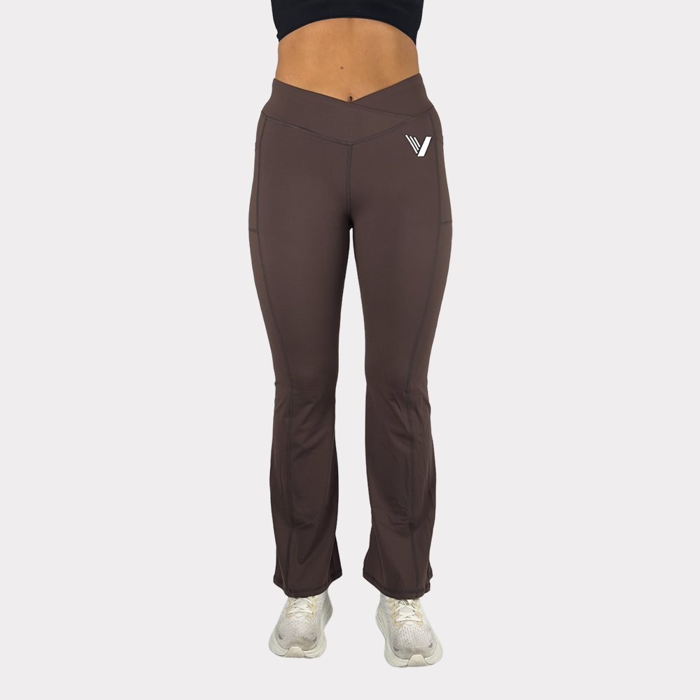 FLARE LEGGINGS - BRUN - VYLATE.NO