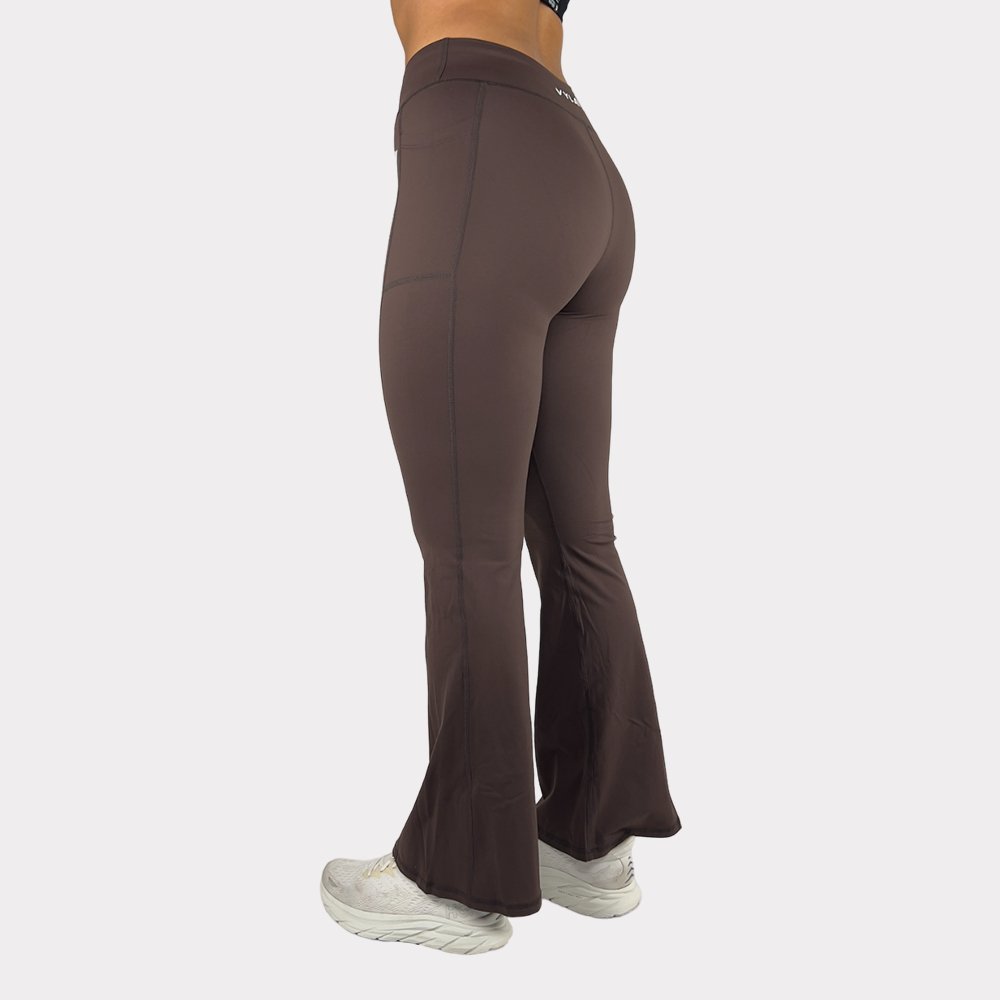 FLARE LEGGINGS - BRUN - VYLATE.NO