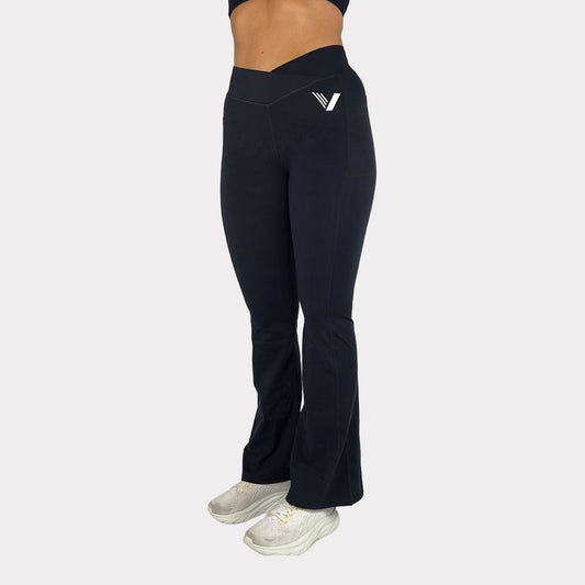 FLARE LEGGINGS - SVART - VYLATE.NO