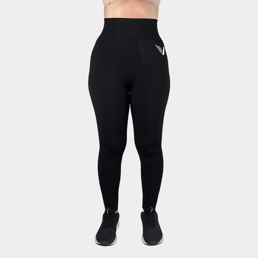 HIGH LINE TIGHTS - SVART - VYLATE.NO