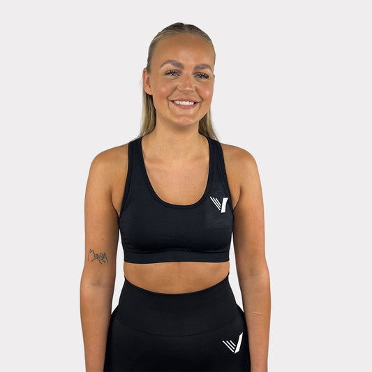 VIBE SPORT BH - SVART - VYLATE.NO