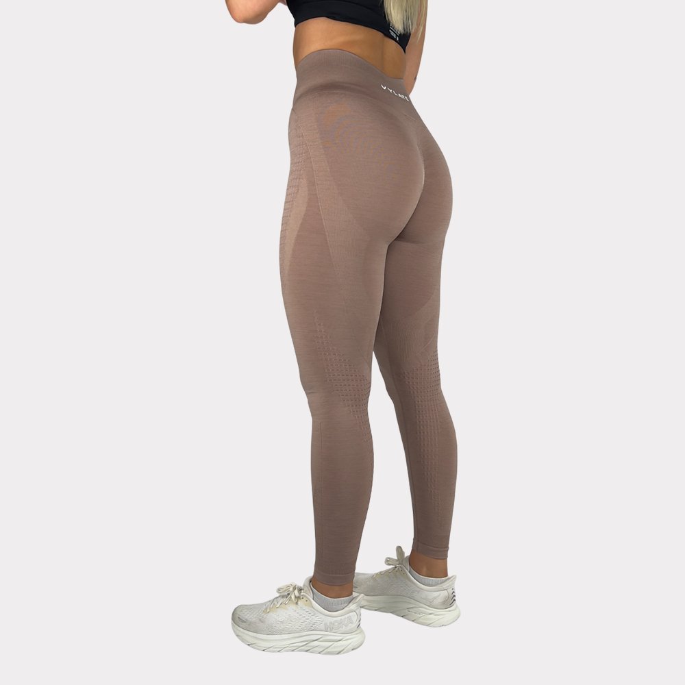 VIBE TIGHTS - MØRK ROSA - VYLATE.NO